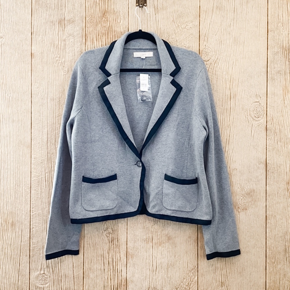 Ann Taylor LOFT Stretch Knit Blazer.